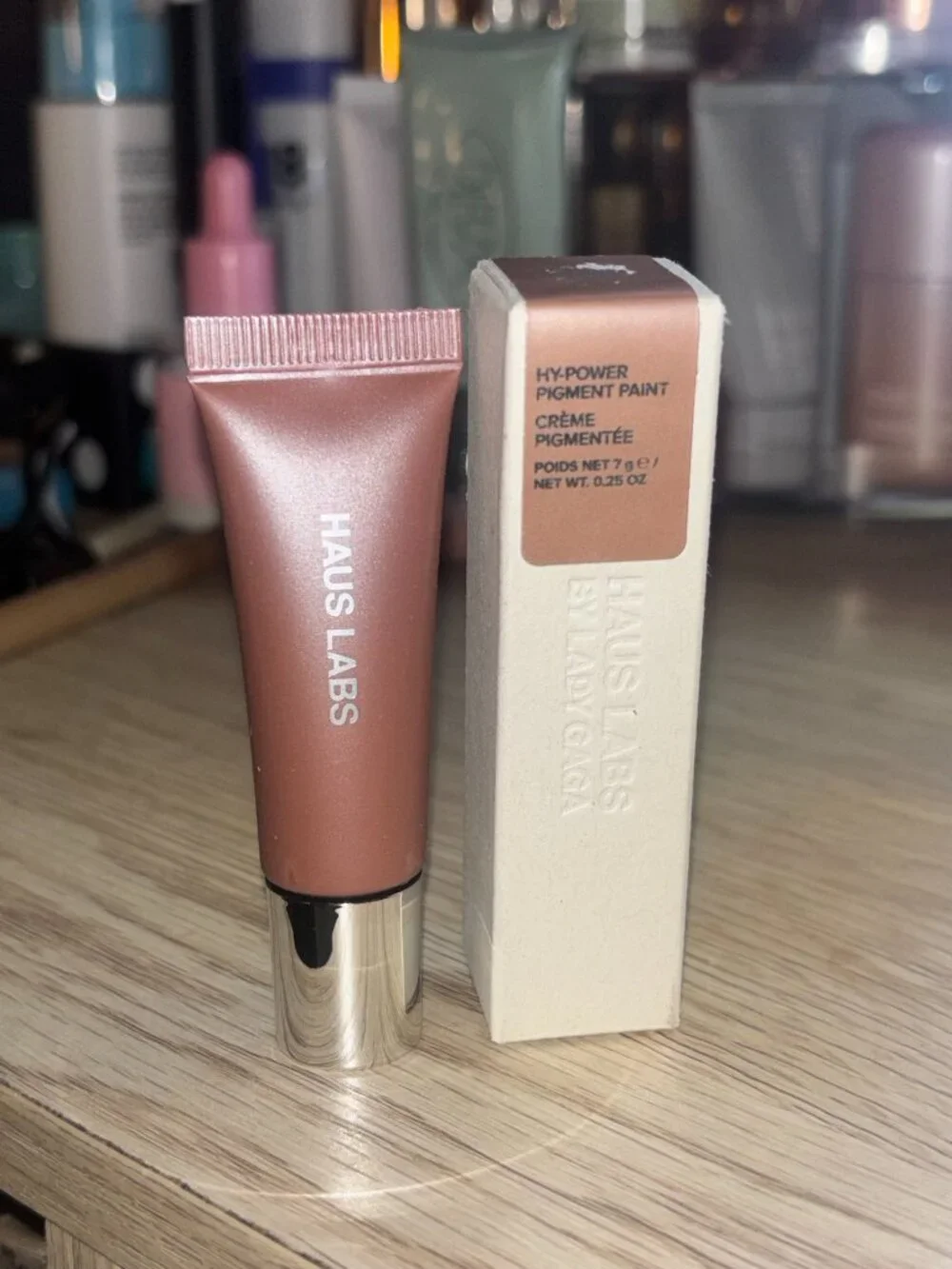 Haus Labs Pigment Paint in Shade Rose Gold Shimmer